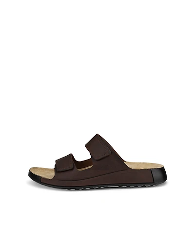 Men's ECCO® Cozmo Nubuck Two Strap Sandal