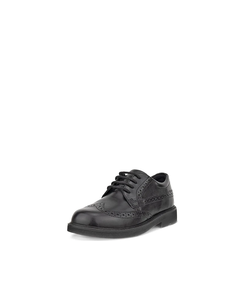 Kids ECCO® Metropole London Wing-Tip Leather Shoe
