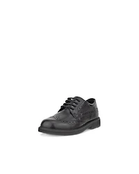 Kids ECCO® Metropole London Wing-Tip Leather Shoe