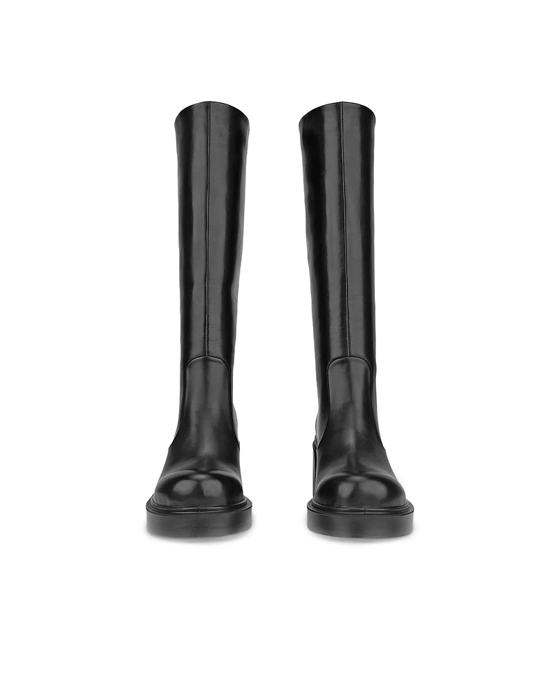 Women's ECCO® Metropole Seoul 45 Leather Block-Heeled High-Cut Boot