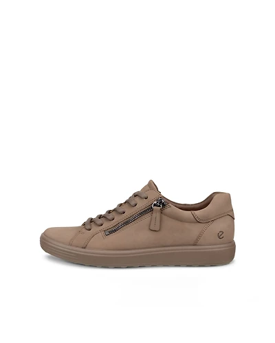 Women's ECCO® Soft 7 Nubuck Side-Zip Sneaker