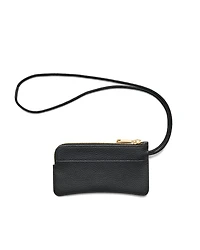 Women's ECCO® Wristlet Soft Pebbled Leather Small Pouch Bag