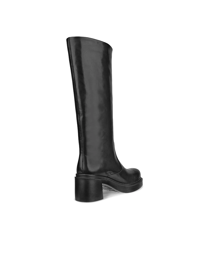 Women's ECCO® Metropole Seoul 45 Leather Block-Heeled High-Cut Boot