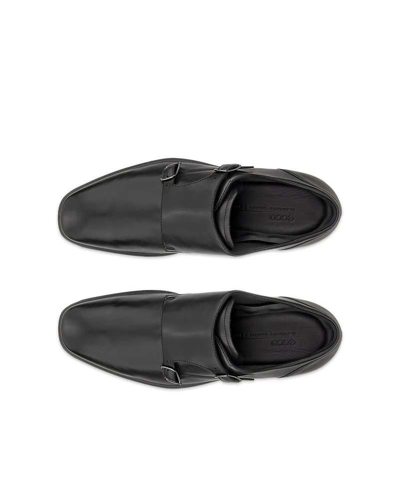 Men's ECCO® Metropole Milan Leather Double Monk Dress Shoe