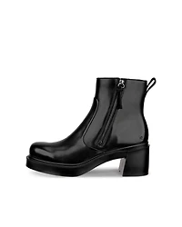 Women's ECCO® Metropole Seoul 45 Leather Heeled Mid-Cut Boot