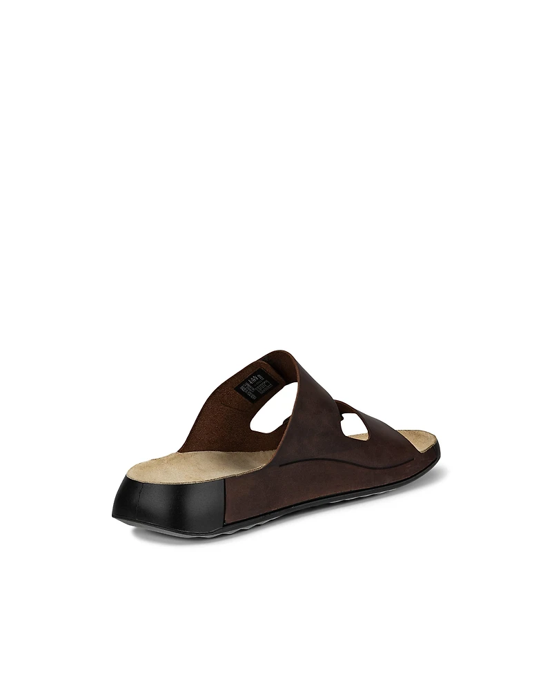 Men's ECCO® Cozmo Nubuck Two Strap Sandal