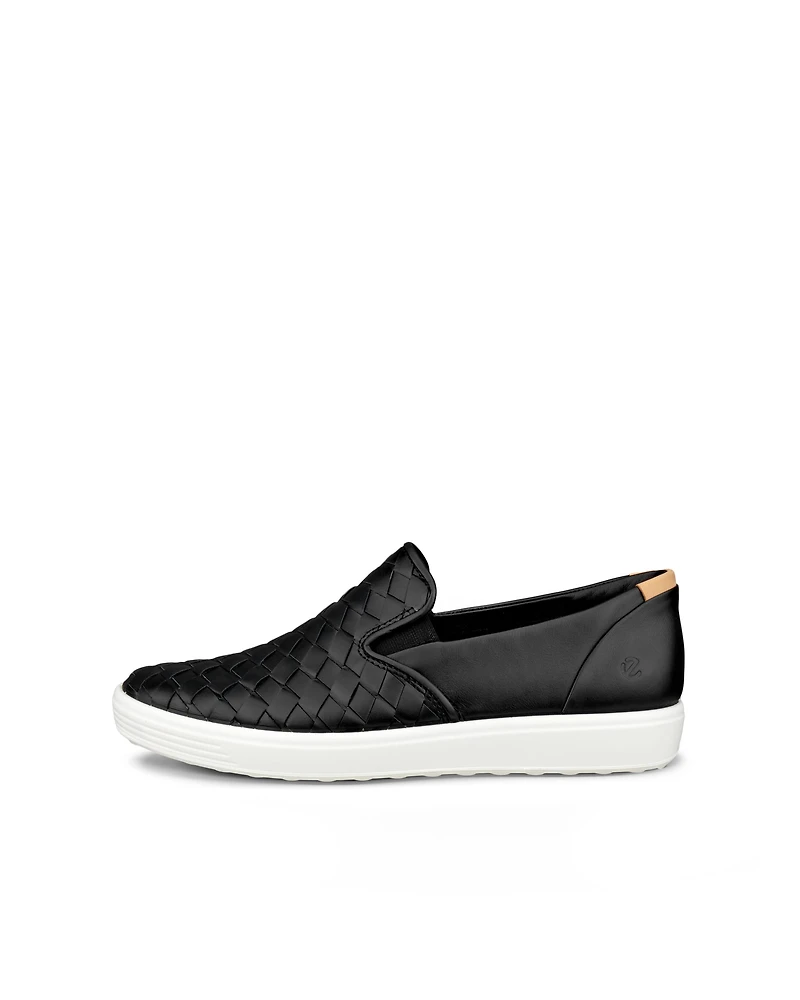 Women's ECCO® Soft 7 Woven Leather Slip-On