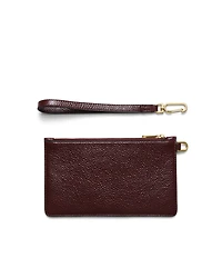 ECCO® Wristlet Soft Shine Leather Pouch Bag