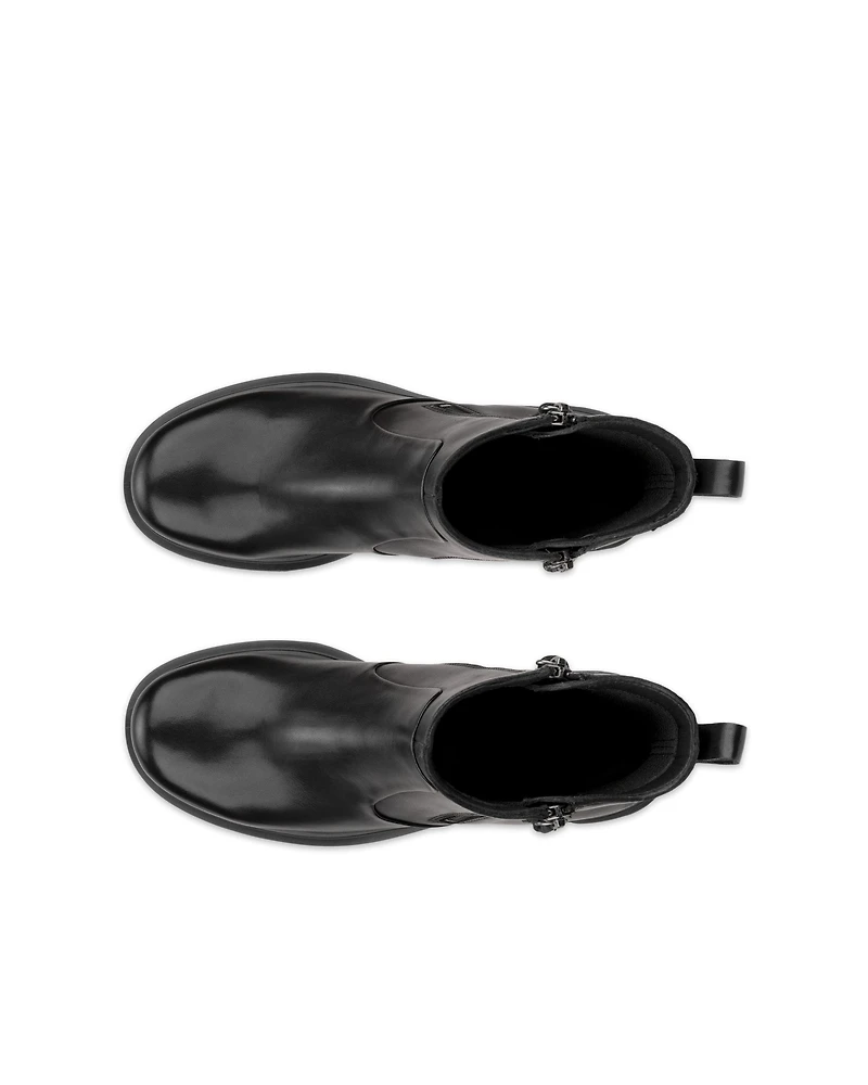 Women's ECCO® Metropole Seoul 45 Leather Heeled Mid-Cut Boot