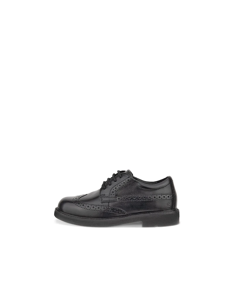 Kids ECCO® Metropole London Wing-Tip Leather Shoe