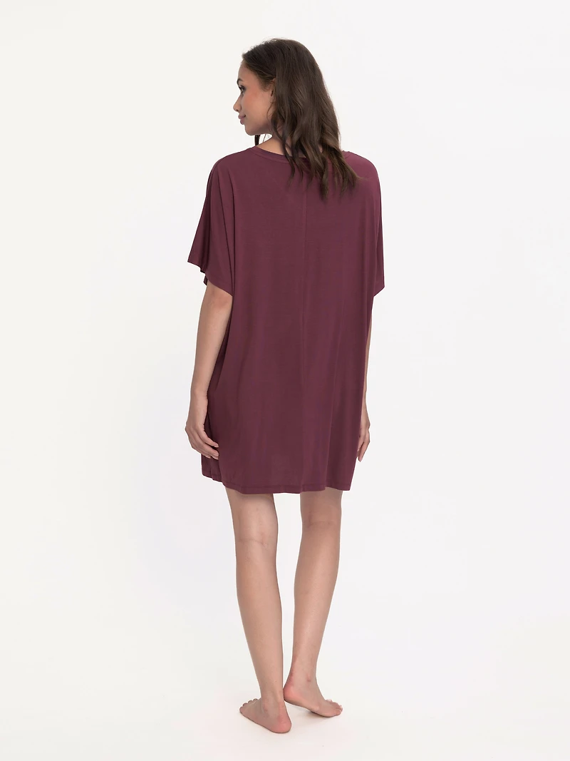 Lily Manches Courtes Chemise de nuit