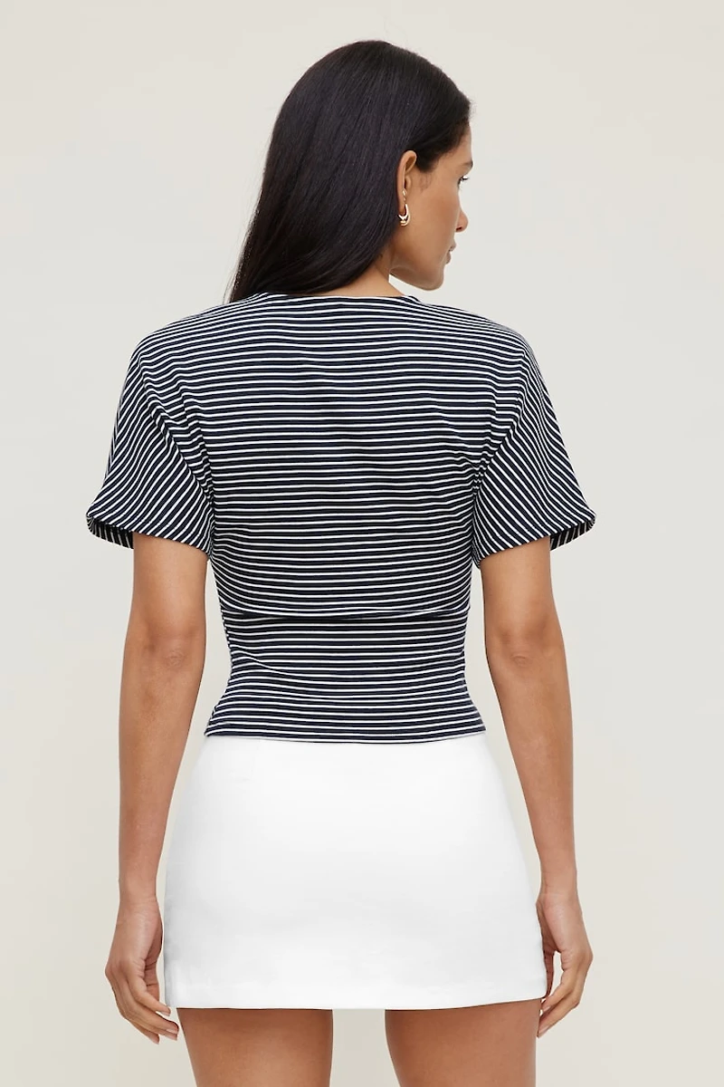 Andrea Striped Cotton T Shirt