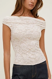 Off Shoulder Lace Top