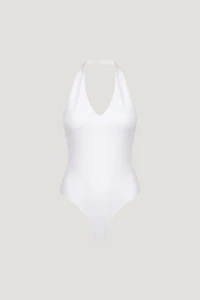 Sculpt Plunge Halter Bodysuit