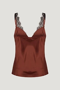 Satin Lace Cami Top
