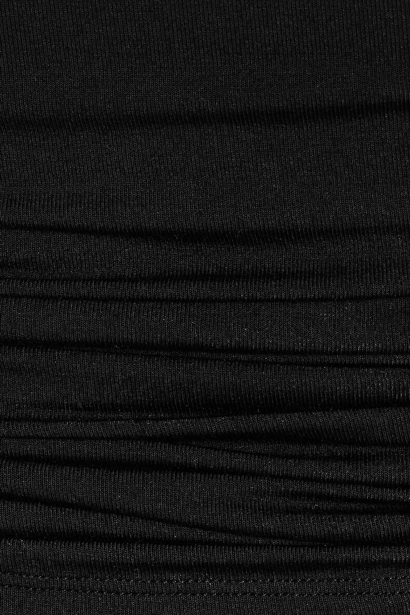 Smooth Off Shoulder Side Tie T-Shirt