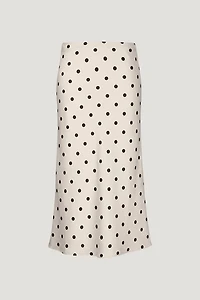 Delila Satin Midi Skirt