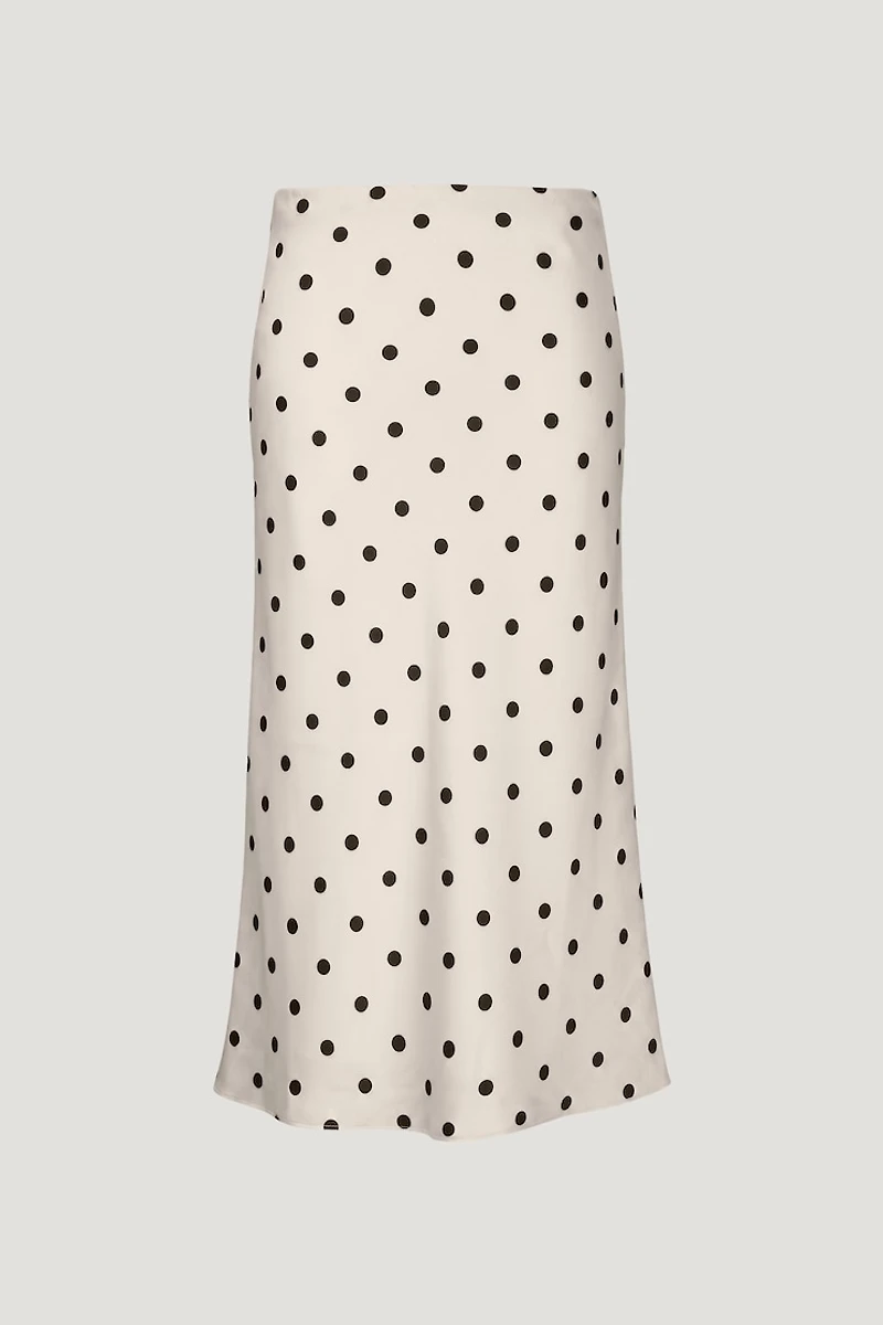 Delila Satin Midi Skirt