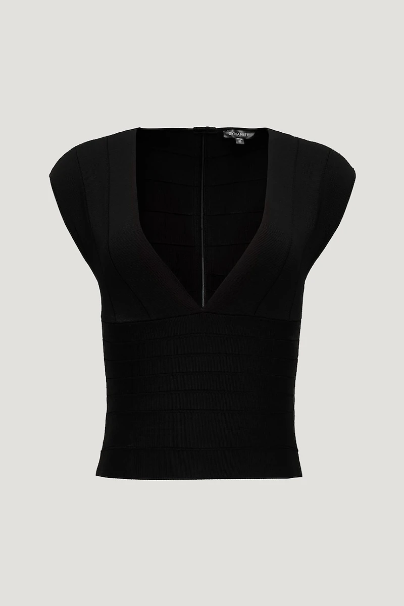 V Neck Bandage Top
