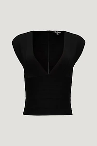 V Neck Bandage Top