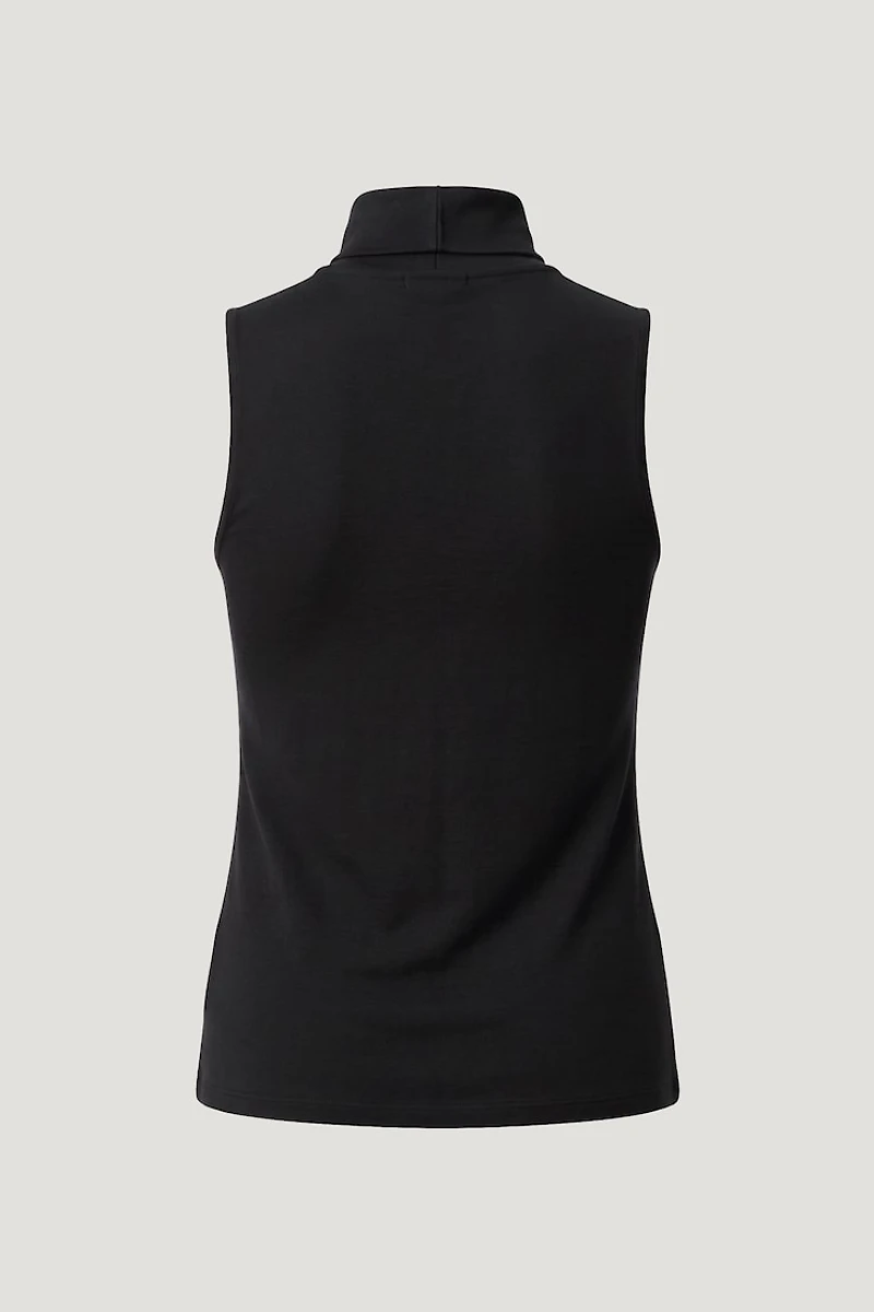 Sleeveless Turtleneck Top