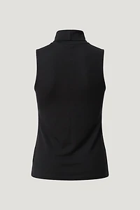 Sleeveless Turtleneck Top