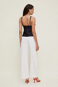 Satin Lace Cami Top