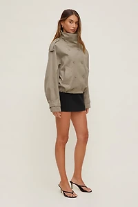 Siena Trench Bomber Jacket