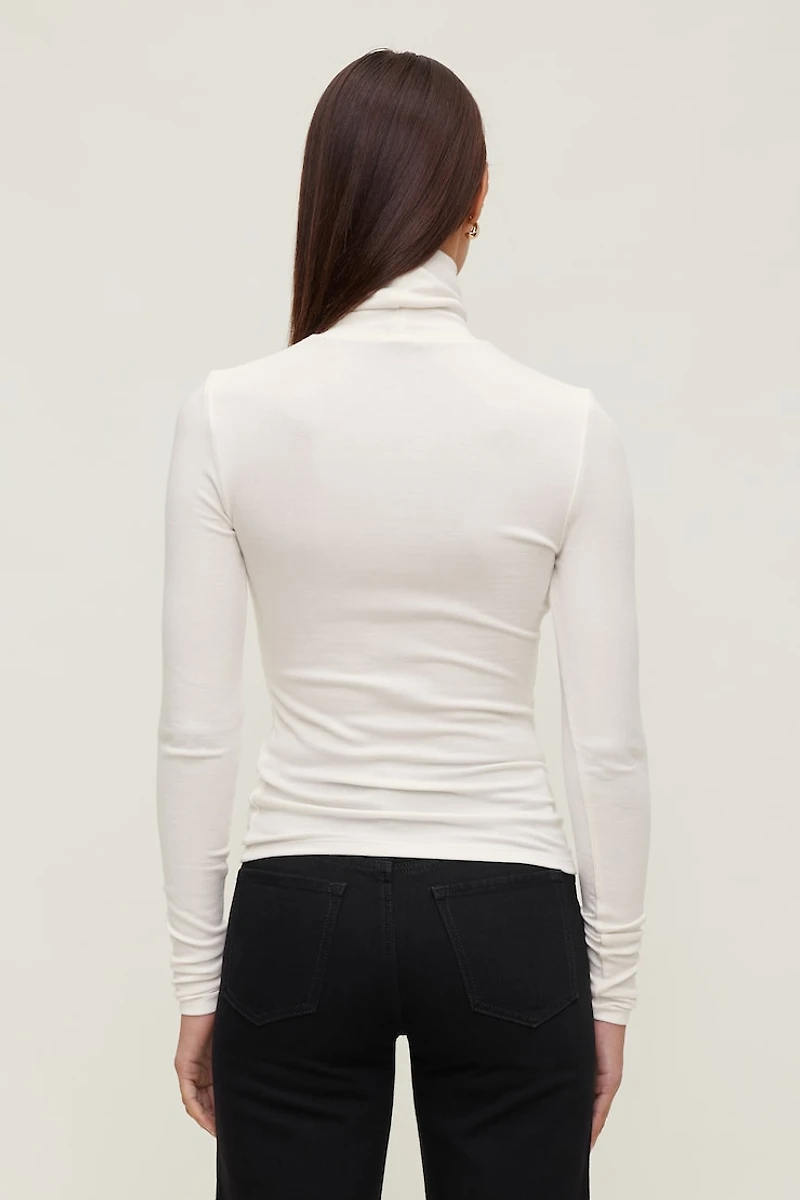 Fitted Turtleneck Top
