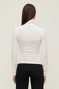 Fitted Turtleneck Top