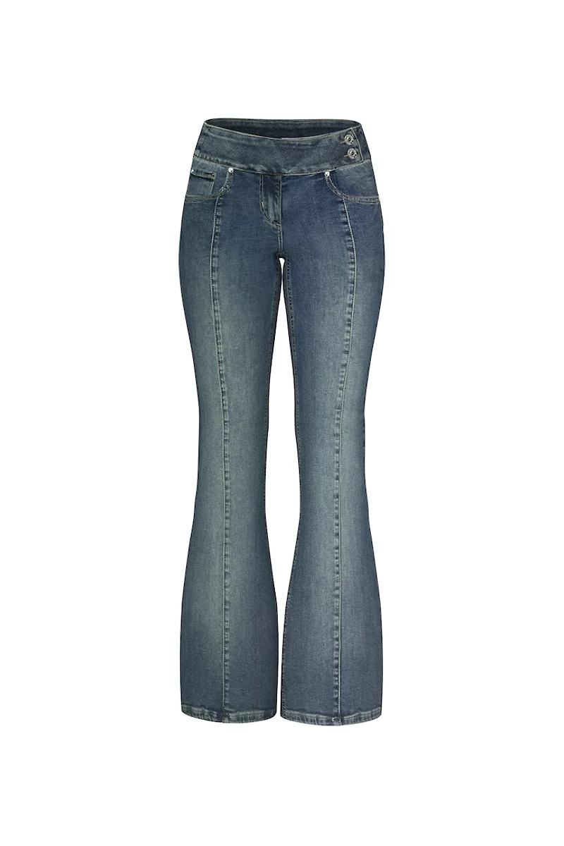 Low Rise Flare Jeans