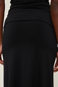 Sculpt Slit Midi Skirt
