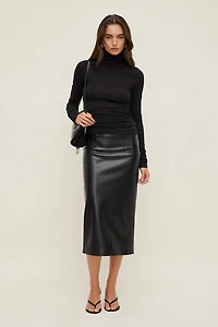 Fitted Turtleneck Top