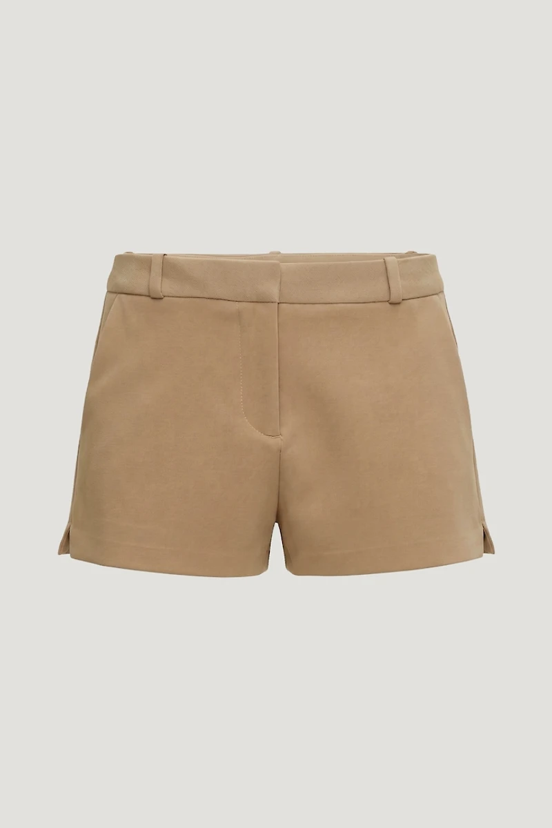 Fitted Mid Rise Shorts
