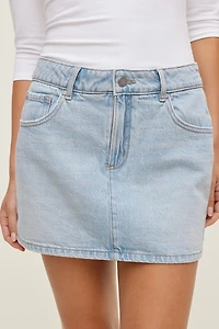 Gia Denim Mini Skort