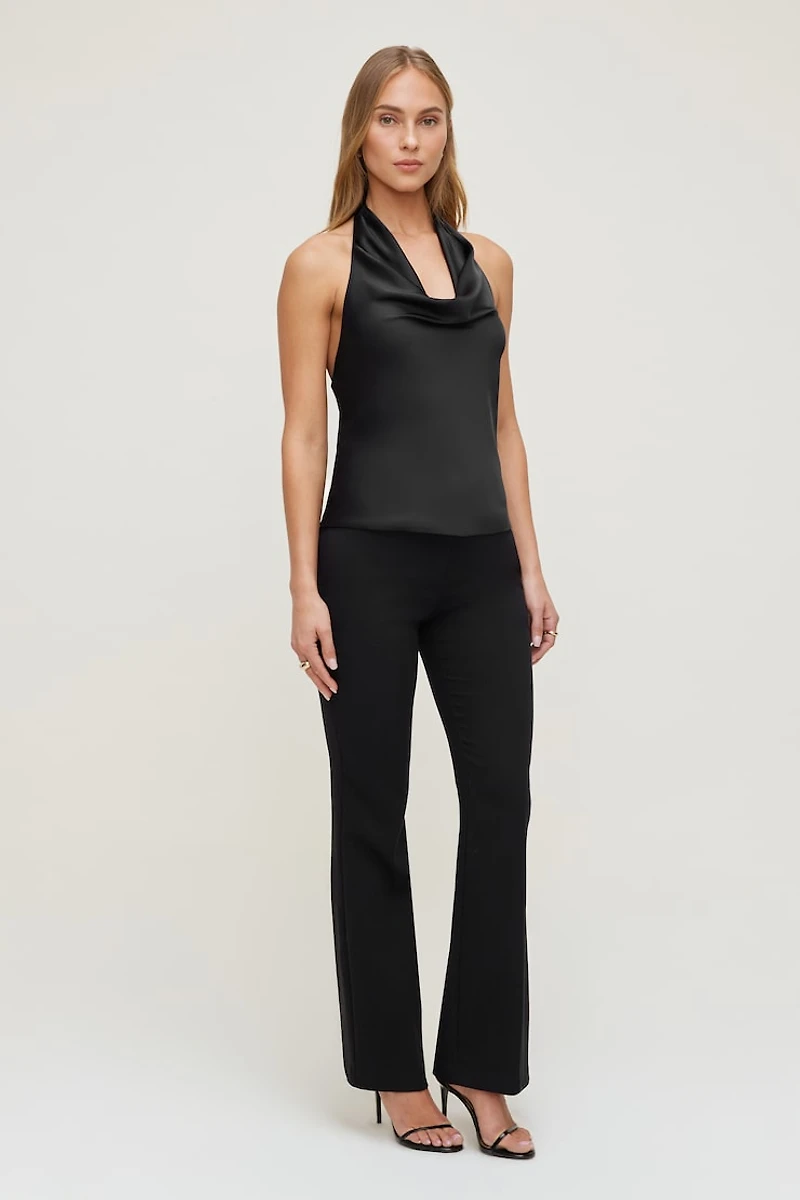 Pantalon ajusté à jambe semi-évasée Frankie