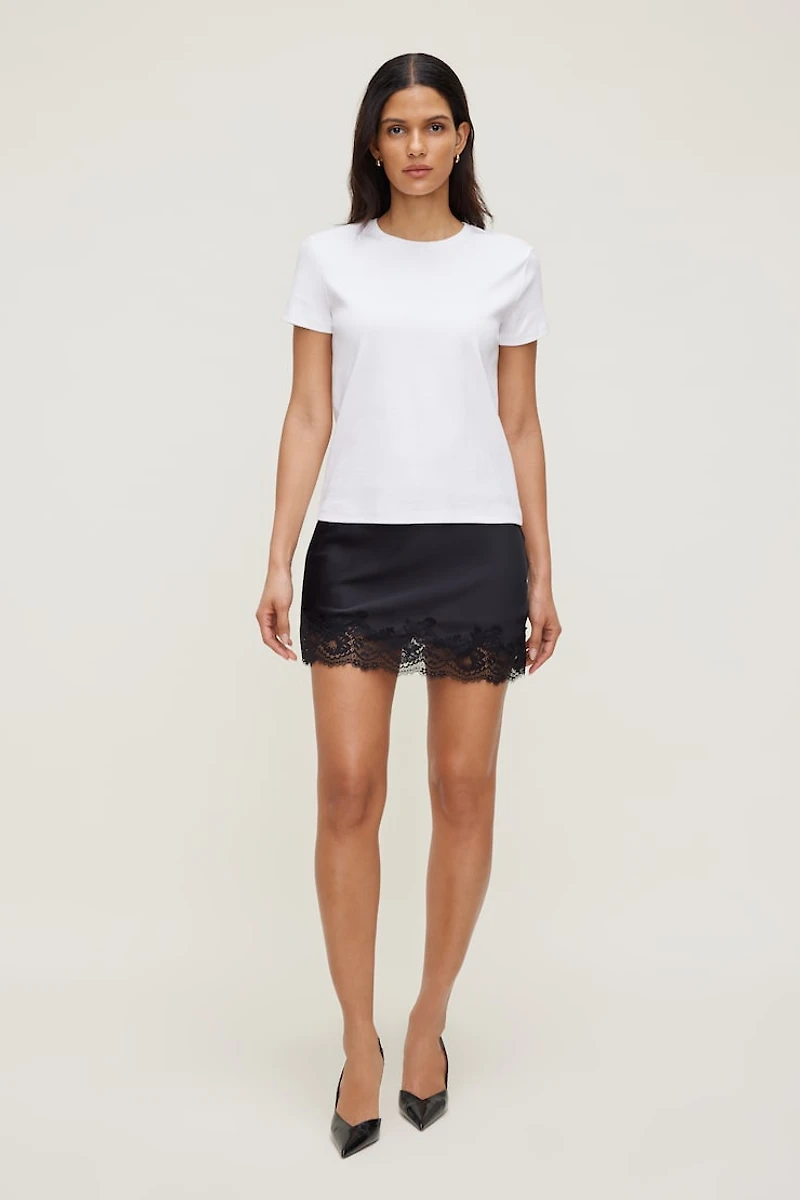 T-shirt ajusté en coton Emy
