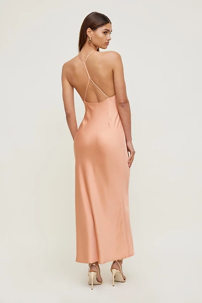Livia Satin Maxi Dress