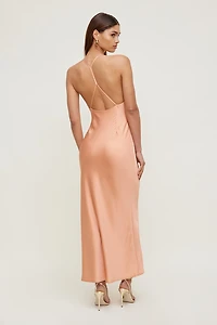 Livia Satin Maxi Dress