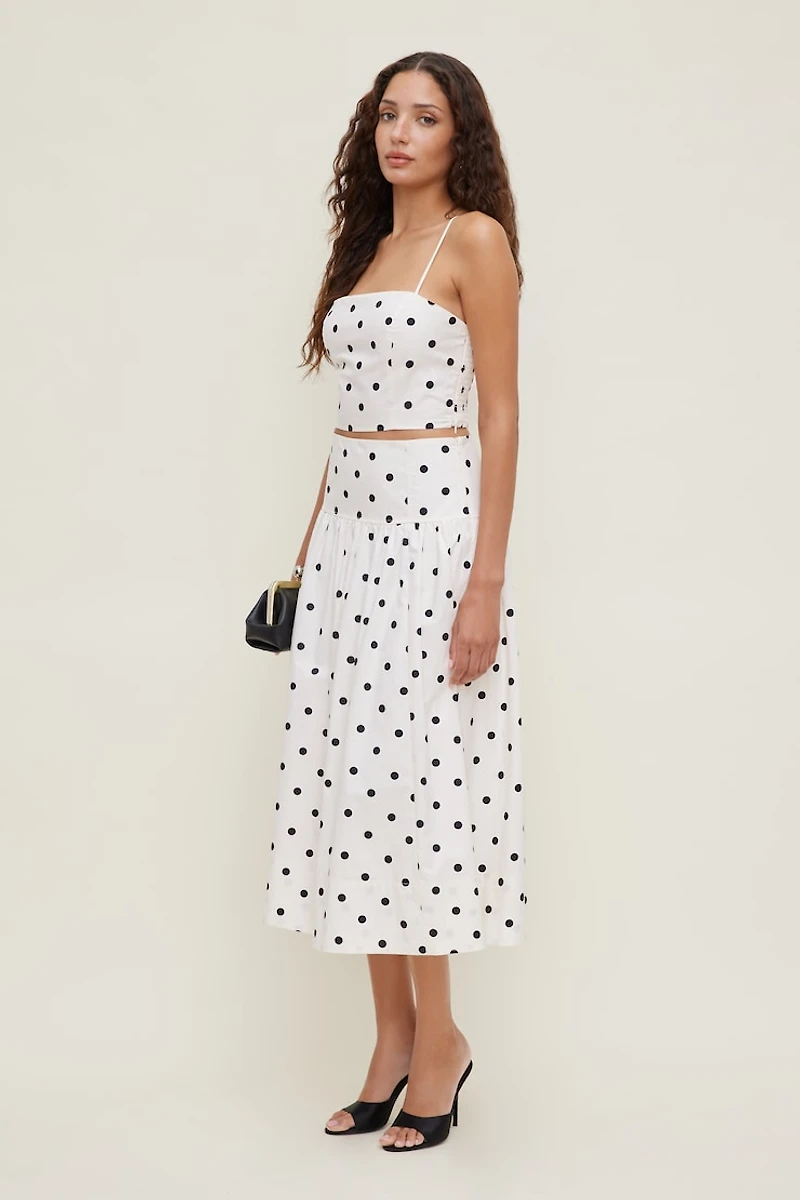 Cropped Poplin Tank Top