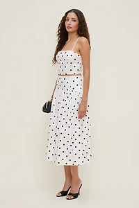 Cropped Poplin Tank Top