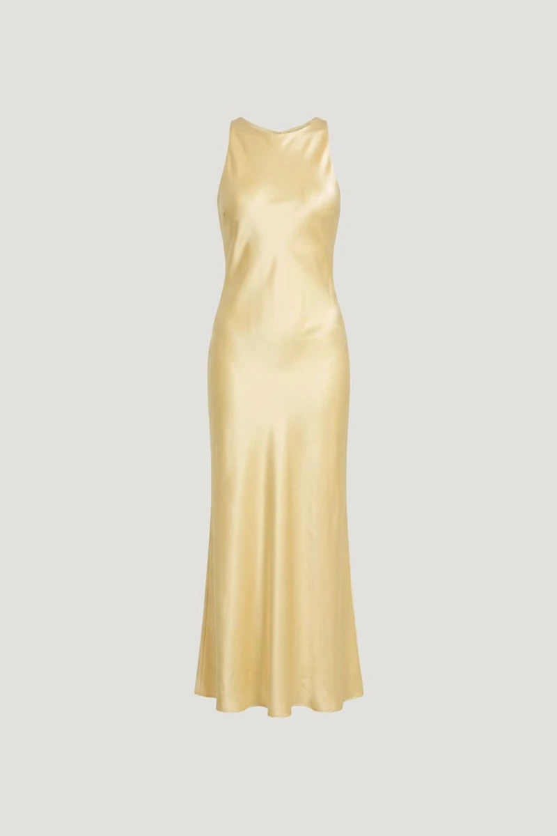 Andy Satin Maxi Dress