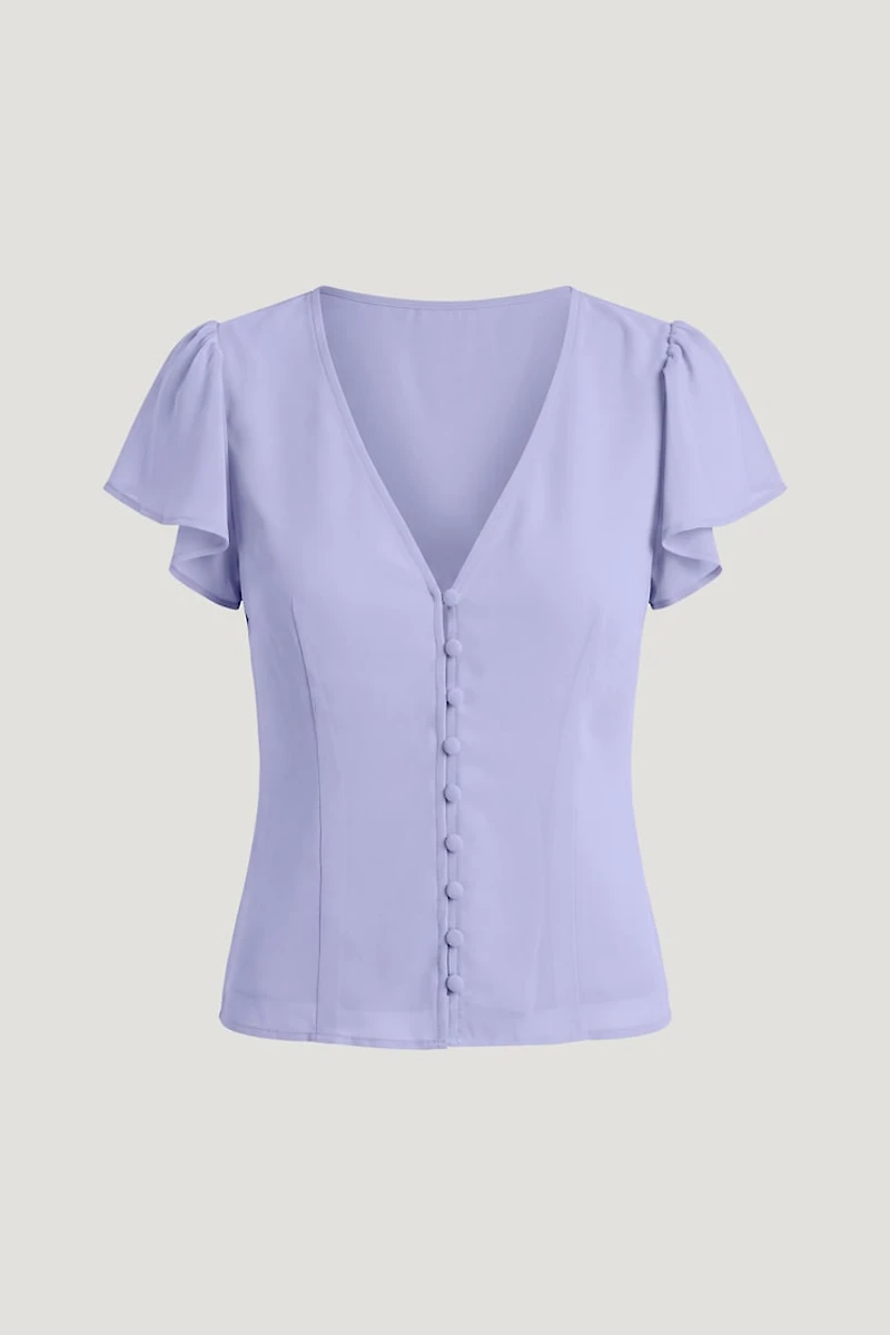 Flutter Sleeve Blouse