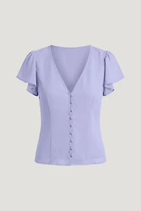 Flutter Sleeve Blouse