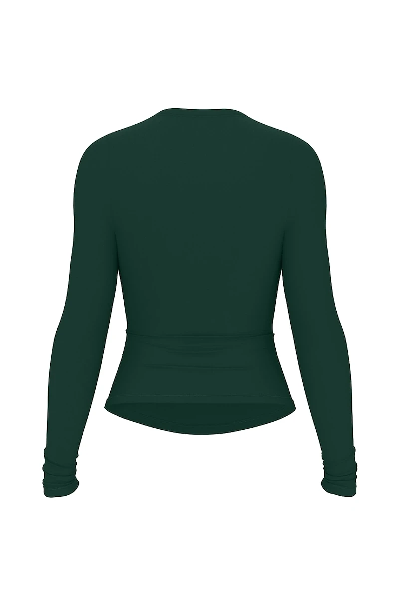 Sleek Crewneck Longsleeve Top
