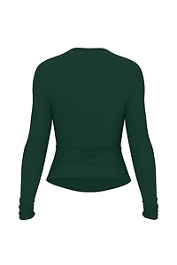 Sleek Crewneck Longsleeve Top