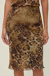 Esther Georgette Midi Skirt