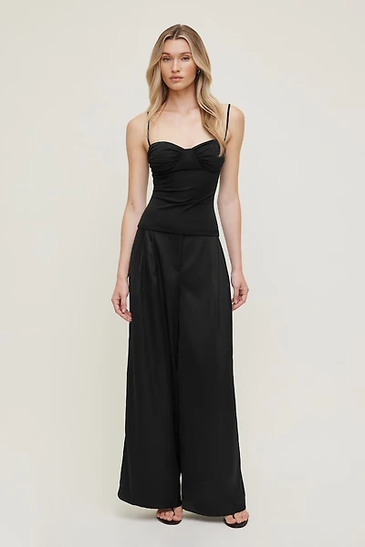 Satin Wide Leg Pants