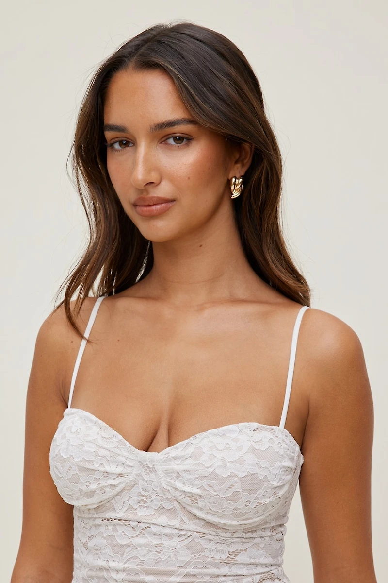 Boucles d'oreilles à double torsade