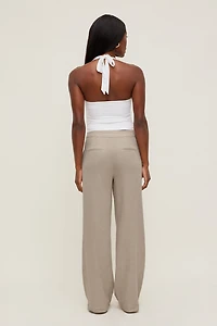 Pantalon à jambe droite Yasmin en lin